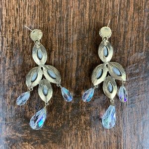 Jewelry - Gold and Crystal Statement Earrings Jewelry - Gold and Crystal Statement Earrings